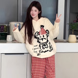 Lazy Air Soft Glutinous Sweater Women 2025 Winter New Korean Wearing Sheep Velvet Knitted Shirt