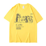 Cartoon Cat Print Oversized Short Sleeve TeeOutfit