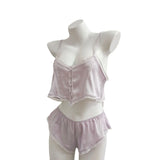 Pajamas Female Pyjamas New Summer Ice Sling Suit Pure Lust Lace Seduction Homewear
