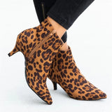 Women's Shoes 2025 Autumn Velvet Fine-Heeled Short Boots Women Wish New Large-Size Shoes Martin