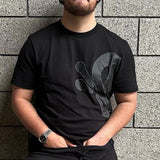Letter Print Loose Short-Sleeved Top Street Hip-Hop Men And Women T-Shirt Shorts