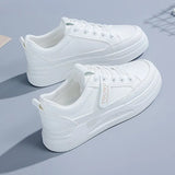 Version Of Fashion Small White Shoes Women 2025 Summer New College Style Shoes Loose Cake Thick-Soled Casual