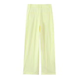 Women's Explosive Neck Vest + Wide Leg Trousers