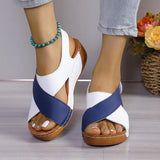 Sandals Women 2025 Summer New Pine Cake Thick Bottom With Skirt Casually Exposed Toe Beach