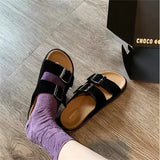 Boken Slippers Ms. Boken Wear The New Fish Mouth Korean Version Of The Buckle With A Cool Slippers High