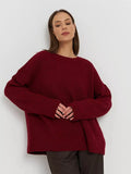 Zingj / Winter 2024 Round Collar Loose Long Sleeve Basic Casual Sweater