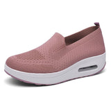 Sleeve Sleeves Of Lazy People Thick Soles To Increase The Air Cushion Sports Rocking Shoes New Fly Weaving Mesh Breathable Casual Women's