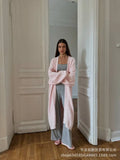 2025 New Long Imitation Sting Cardigan Women Hot Selling Lazy Wind Knitted Sweater With