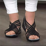 Fish Mouth Roman Women's Sandals 2025 New Low-Bang Slope And