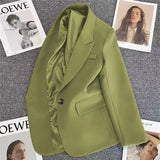 Zingj Suit Jacket Female 2024 Spring And Autumn New Small Figure A Button Fashion Trend Versatile Temperament
