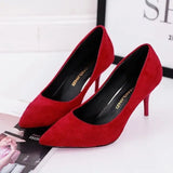 Women's High Heels Fashion Comfortable Solid Color Casual Light Office OL Ladies Large Size High