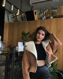 Autumn And Winter New Short-Term Collar Fashion Korean Version Of Women's Long-Sleeved Pure Color