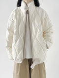 Zingj Cotton Clothes Female 2024 New Advanced Sense Super Good-Looking Cotton-Padded Jacket Oversize Winter Coat Small Cotton-Padded