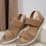 2025 New Sandals Large-Size Hemp Rope Tight Slopes And Casual Sandals Women's