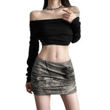Zingj New Summer Sexy Hot Girl Style Small Personality Street Design Sense Show Thin Slim Rose Short Skirt Woman-Outfit