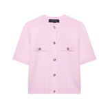 Women's Short-Sleeved Knitted Knitted Knitted