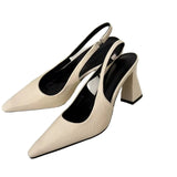 Green With Skirt Pointed High Heels Femininity Paint Leather Coarse Fairy