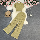 Zingj T-Shirt, High-Waisted, Wide-Leg