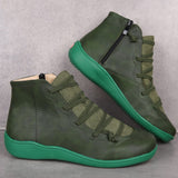 Autumn And Winter New Women's Boots Large-Size Leisure Short Boots Flat Bottom Women's Casual Single