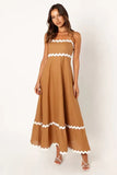 Zingj Summer New Solid Color Lace Stitching With Elegant Strapless Oversized Hem