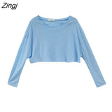 Women Solid Loose Fashion Casual Ulzzang Chic Summer Sheer Top Lady Students Stylish Streetwear Cool BF Tees