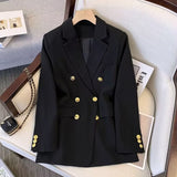 Zingj And Autumn New Large Size Fashion Temperament Loose 2024 Korean Version Of The Suit Show Thin Jacket Female Suit Coat