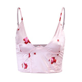 Camis Sexy Camisole Women Sleeveless Backless Crop Top Spaghetti Strap Print Summer Tank Fashion Casual Slim