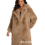 And Winter Imitation Fox Thick Long Suit Collar Imitation Fur Coat In The Long Plush Fur