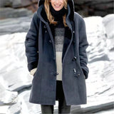 2025 New Plus-Coat Pocket Women's Coat Stylish