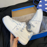 Small White Shoes 2025 New Female Spring And Autumn Students Set Women's Shoes Casual Sports Thick-Soled Sports Board