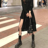 Dresses Women Ruffle Lace-up Irregular Hem Slim Elegant Vestido Feminino Club Party Medieval Gothic Vintage Female