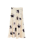 Xixi 2025 French-Style Retro-Screcent Garzre High-Rise Skirt A-Shaped Skirt Female