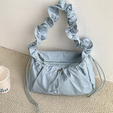 Ribbon Shirring String Shoulder BagOutfit