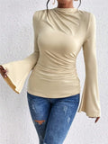 And Winter New Folding Design Horn Sleeves To Stand Up To The Lady's