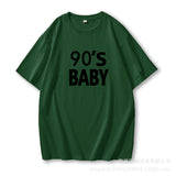 New Letter Pure Cotton T-Shirt Women Simple Basic Short-Sleeved Top Women's Free-Fitting