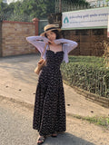 Xixi 13 Lines 2025 Spring New Temperament Printing Pure Desire High-Waisted Sling Dress Women
