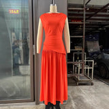 2025 New Women's Folded Commuting Skirt Fashion