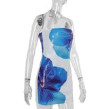 Sequin Printed Halter Mini Dress- Outfit