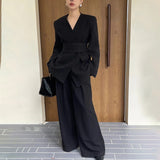 Suit Women's 2025 Autumn New High-End Feeling Waist Thin Suit Trousers