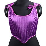 Fashion New Tiding Waist Vest Sexy Strapped Short Fish Bone Small Waist Vest