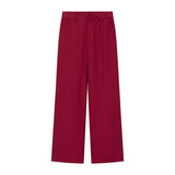 Explosion Women's Button Blouse Broad Leg Trousers