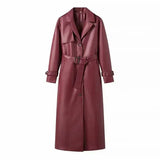 Women's Street Trend Locomotive Wind Sheep Leather