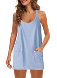 Summer Explosion Lady Slings Joint Shorts Dressing Dress Casual