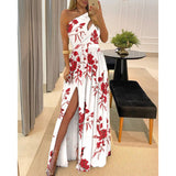 Women's Dress 2025 Slanted Shoulder Dress Temperament Sleeveless Sexy High-Waist Opening