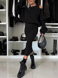 New Loose-Word Bat Sleeve Short Vest Vest Dress Dress Suit Women