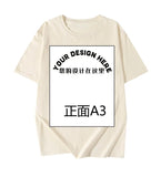 Pattern Printed T-Shirt Small Batch Order Stable Short Sleeve Top