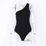 Zingj One-Shoulder Onesie Spring And Summer Dress Slim And Backless Sleeveless