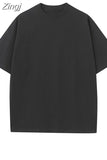 Summer Solid T Shirt For Women Basic Oversized Tee Loose Tops Pink 2023 Femal T-shirts Oversize Women's T-shirt