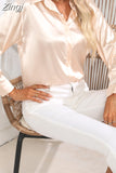 Women Shirts and Blouses Silk Womens Tops Loose Oversized Long Sleeve Blouse Women Spring Elegant Women Clothing OL