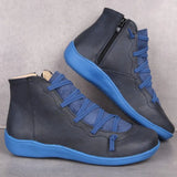 Autumn And Winter New Women's Boots Large-Size Leisure Short Boots Flat Bottom Women's Casual Single